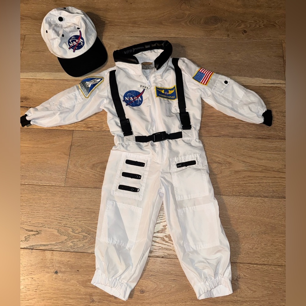 NASA Kids Astronaut Costume with Cap